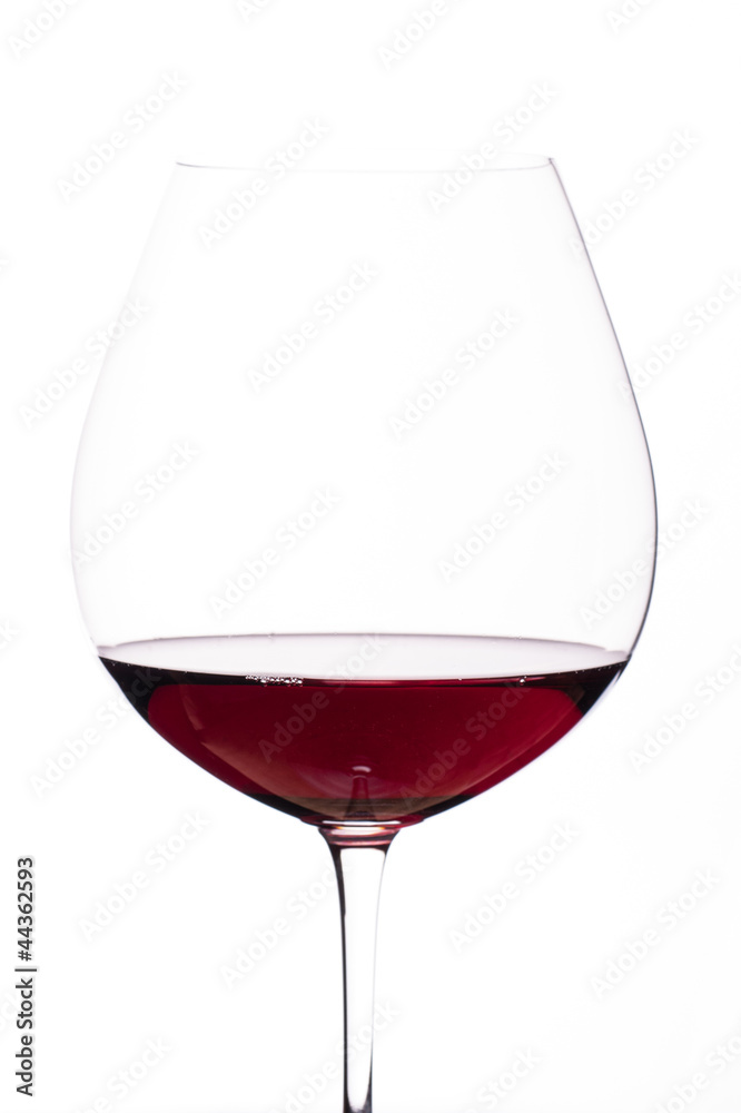 Burgunder Rotwein im Weinglas Burgunder Rotwein im Weinglas