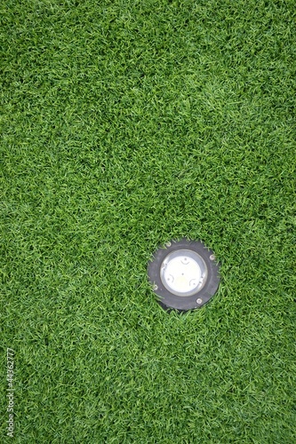 texture of turf and lamp