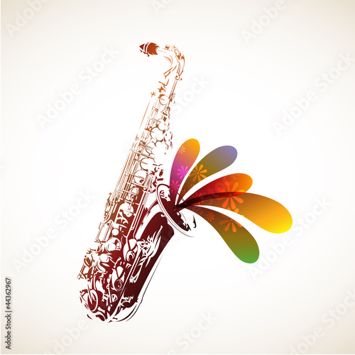 Obraz na płótnie Colorful Sax