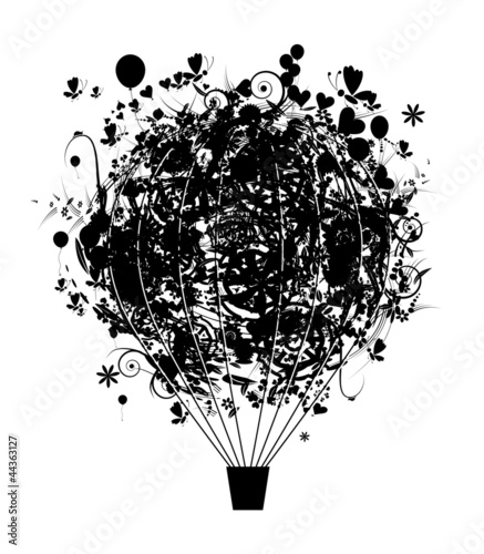 Happy holiday, air balloon for your design