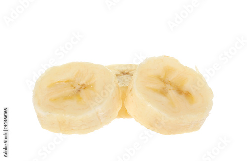 Bananenstücke freigestellt