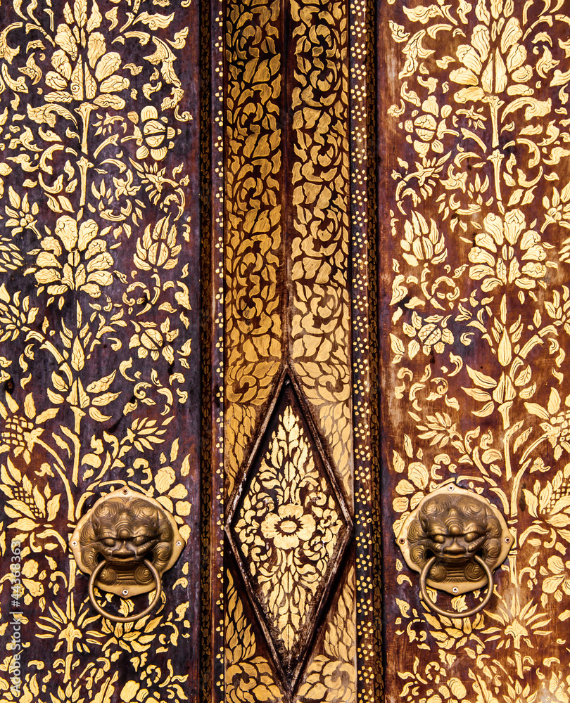Beautiful temple door