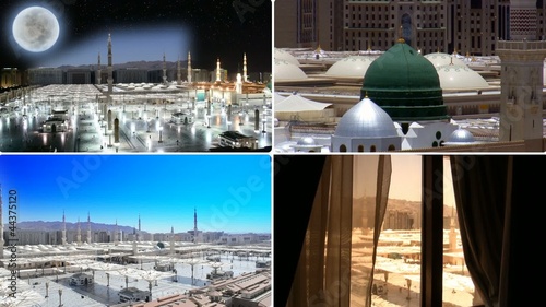 Nabawi Mosque from Different viewing angles photo