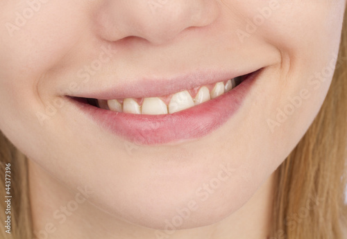 Female smile close up 