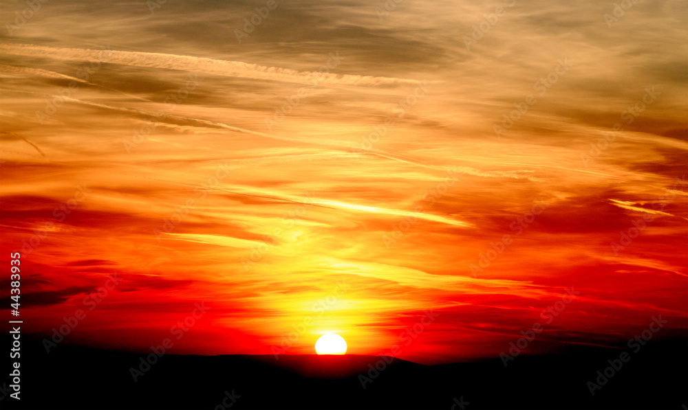 Obraz premium red sunset