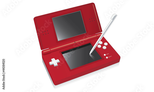 Console de jeux vidéo portable rouge