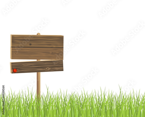 Wooden signboard