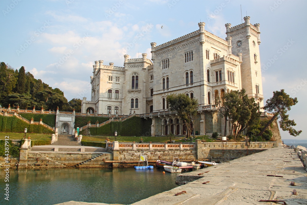 Miramare Castle in Trieste Italy Miramare Castle in Trieste Italy