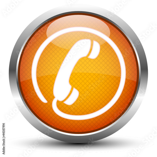 Phone Button Orange