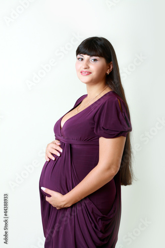 pregnant woman wearing dress