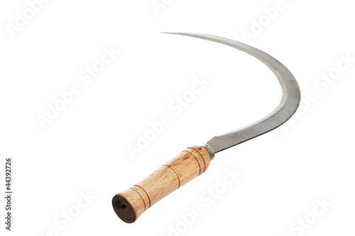 Sickle, it is isolated on white