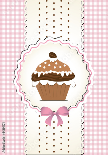 Cupcake in romantischem Design