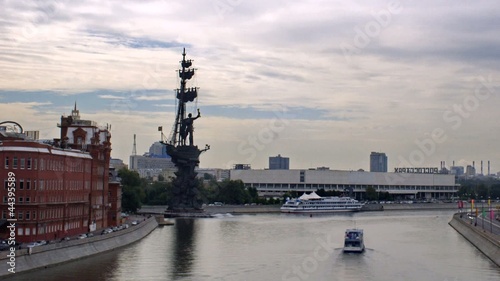 Tsar Peter the great monument, timelapse