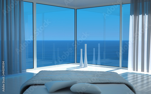 Extravagant Exclusive Design Bedroom with sea view