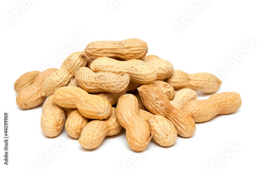 peanuts isolated on white background