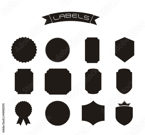 silhouette labels