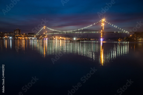 Hercilio Luz Bridge at Night