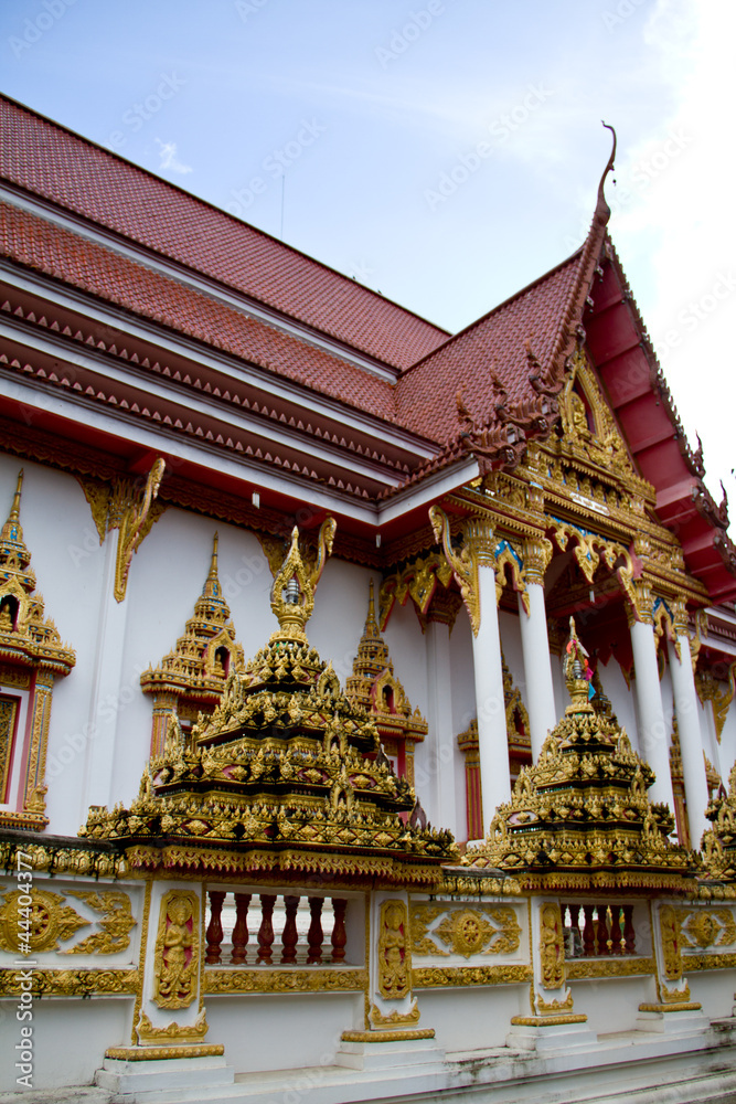 Thai templ in Ubonratchathani Thailand