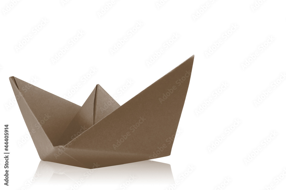 Naklejka premium Paper boat