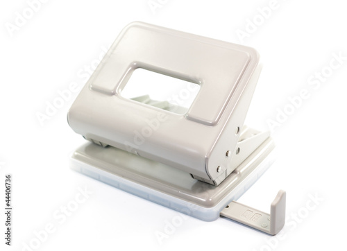 Paper puncher on white background