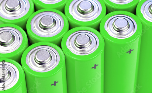 Concept background of green batteries
