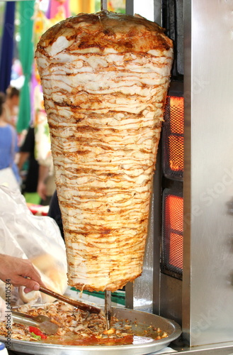 Turkish chicken doner kebab