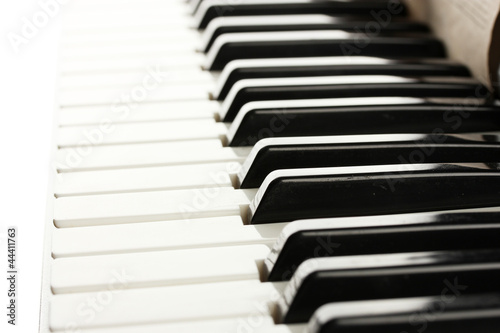 background of piano keyboard  close up