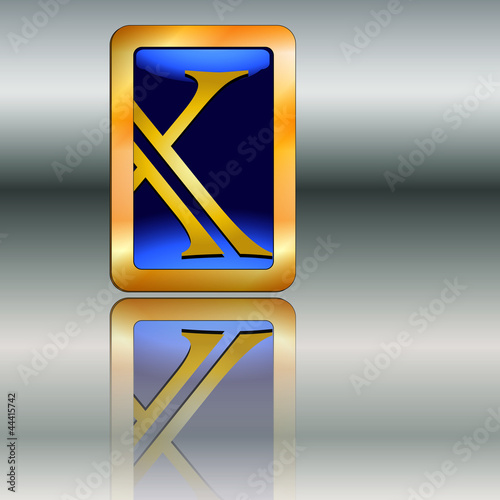Goldplakette X