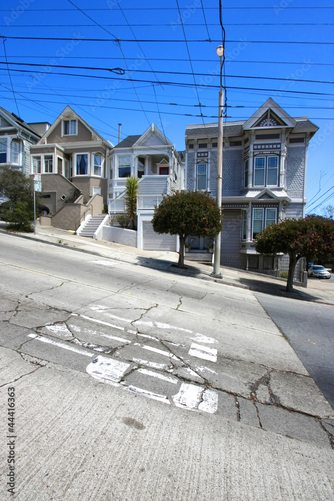 San francisco Rue en pente Photos Adobe Stock