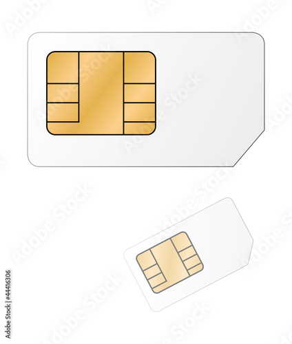 Sim Karte - Alt - Neu - Vektor freigestellt