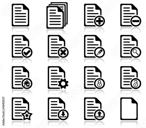 File management and administration icons