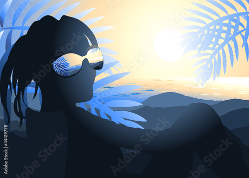 on a beach