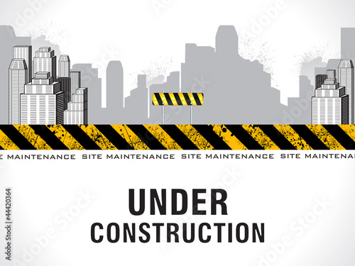 abstract under construction background
