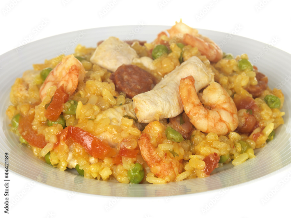 Chicken and Prawn Paella Chicken and Prawn Paella