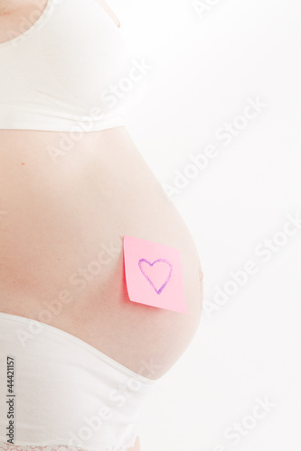 Wallpaper Mural pregnant woman with sticker Torontodigital.ca