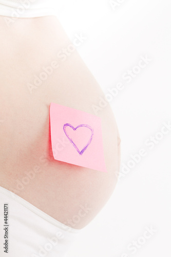 Wallpaper Mural pregnant woman with sticker Torontodigital.ca