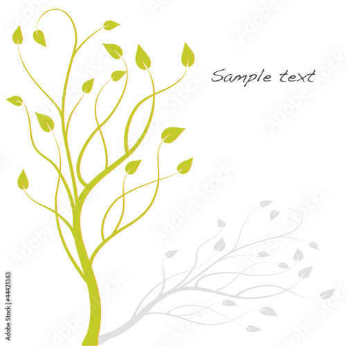 tree background_vector illustration