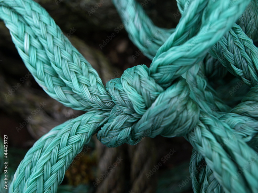 Fototapeta premium Knoten im Seil