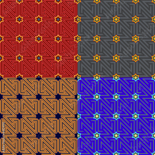 Eastern pattern moroccan colors