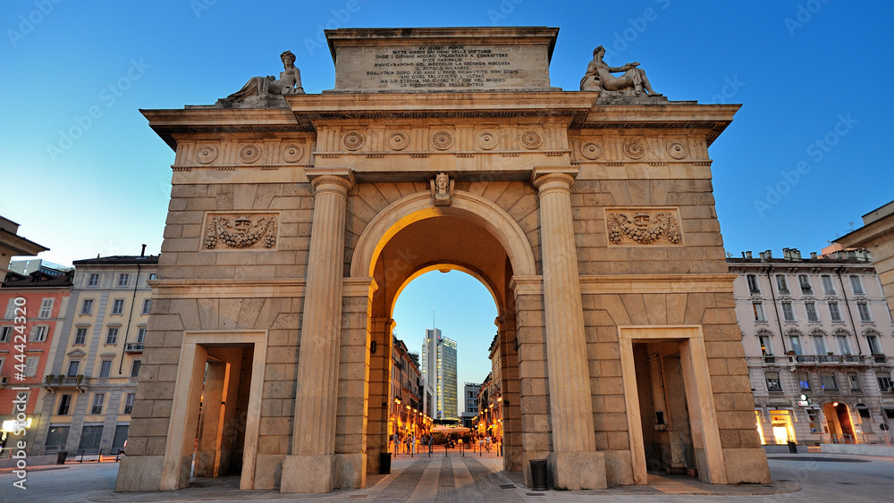 Naklejka premium Milan Porta Garibaldi, near Corso Como fashion district