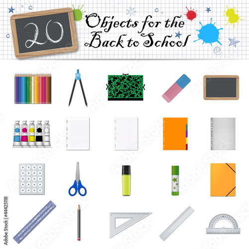 20 Objects for the Back to school