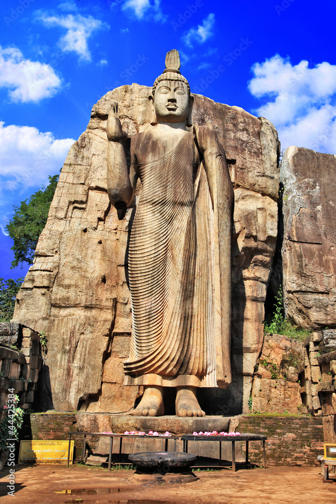 monolith Buddha statue - Awukana, Sri lanka