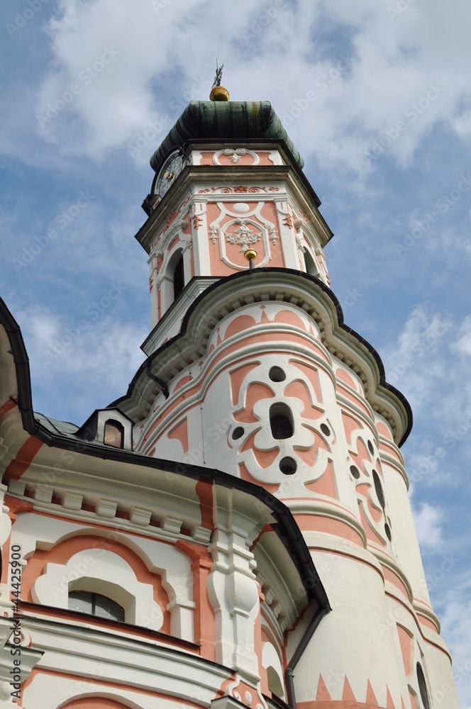 Fototapeta premium St. Charles church from 17th century, Volders, Austria