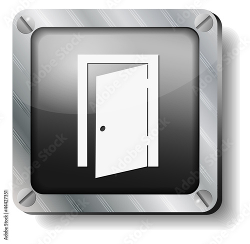 steel exit door icon
