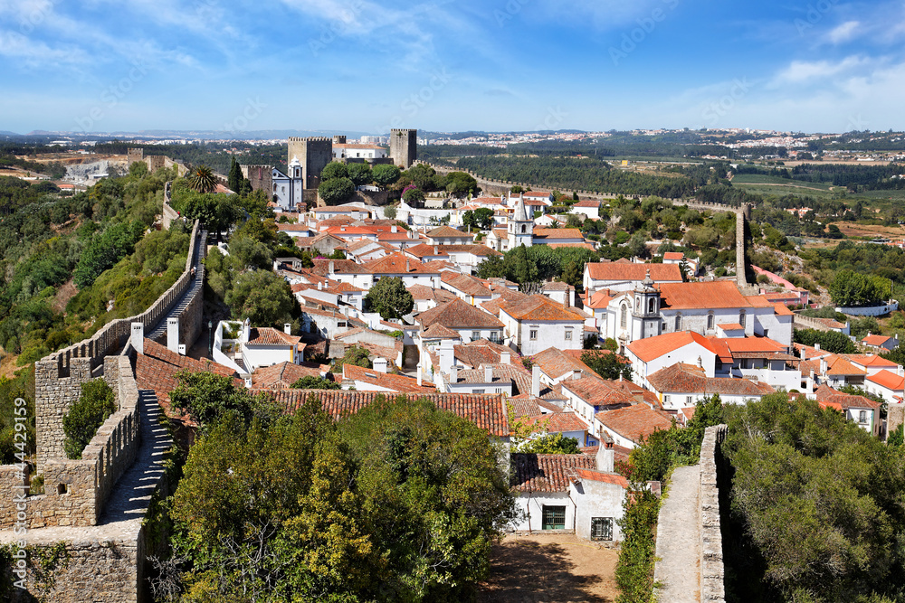 Obidos mit Burg, Portugal