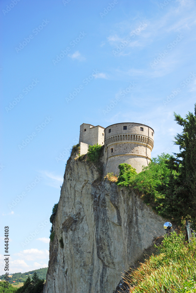 Italy. Romagna Apennines, San-Leo castle.