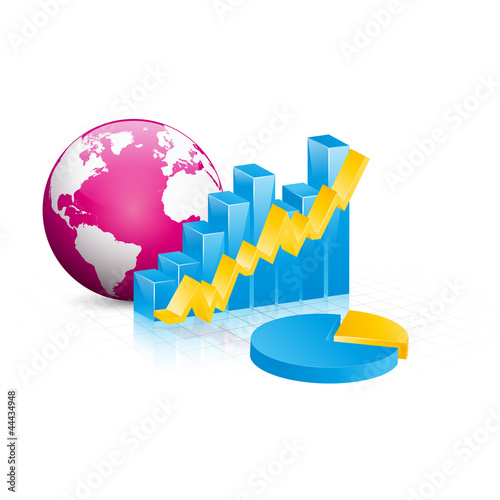diagramme, graphique et planète