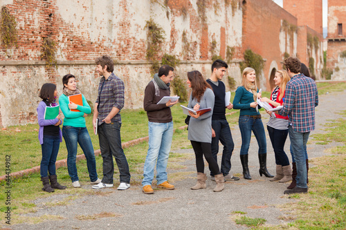 Group of Multicultural College Students