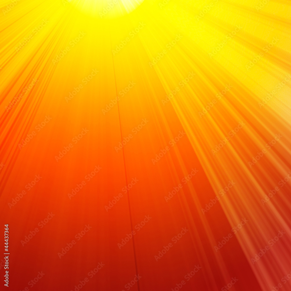 Obraz premium Burning red sun