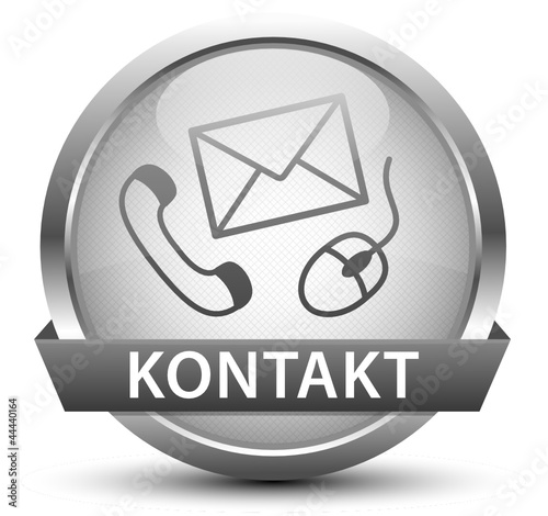 Kontakt Button Silber